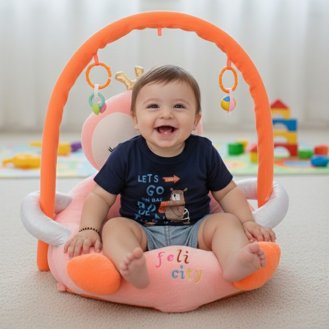 Baby Floor Seat & Rattles