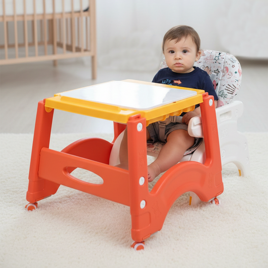 Baby High Chair 3 in 1 Orange (985)