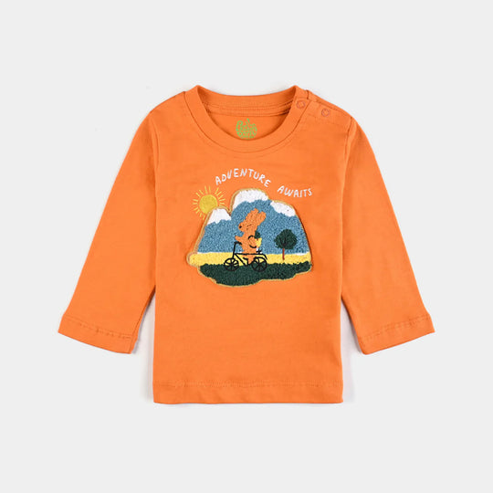 Infant Boys Cotton Jersey T-Shirt F/S Adventure Awaits