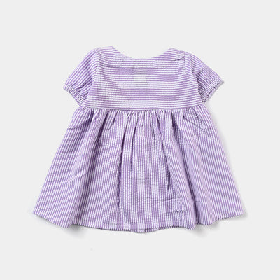 Infant Girls PC Casual Frock Persian Lilly-Purple