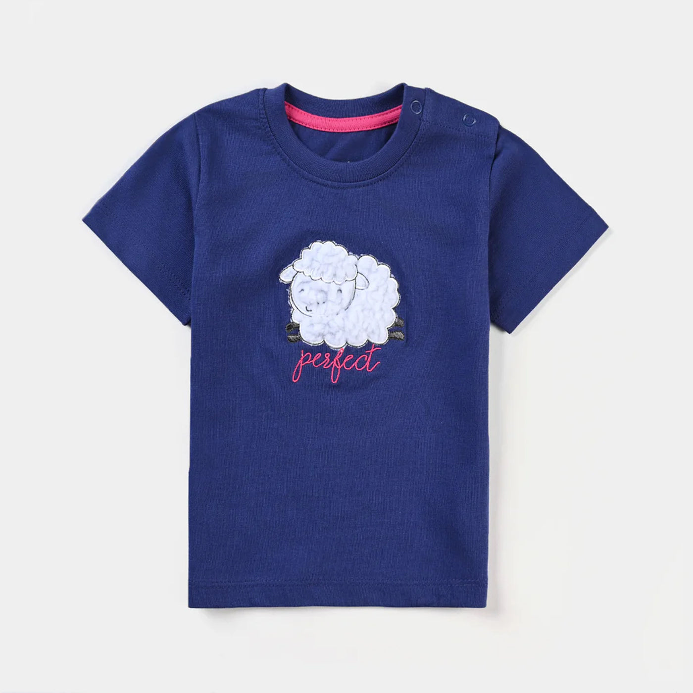 Infant Girls Cotton Jersey T-Shirt Perfect-Navy Blue