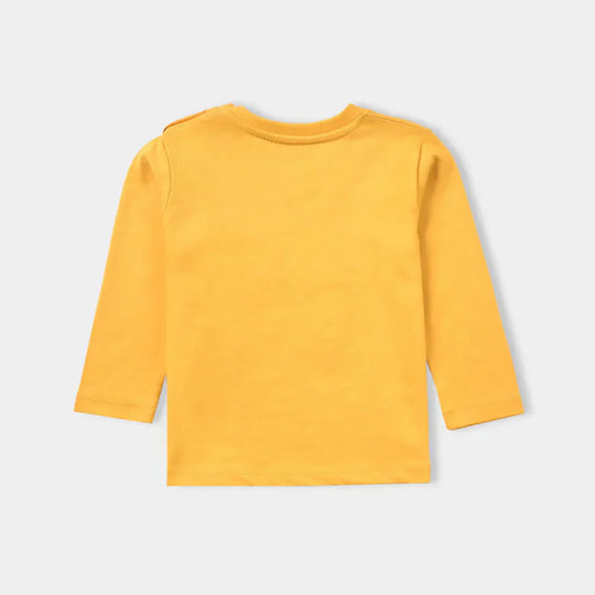 Infant Boys Cotton Jersey Round Neck T-Shirt Best Buddies-Artisan Gold