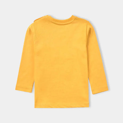 Infant Boys Cotton Jersey Round Neck T-Shirt Best Buddies-Artisan Gold