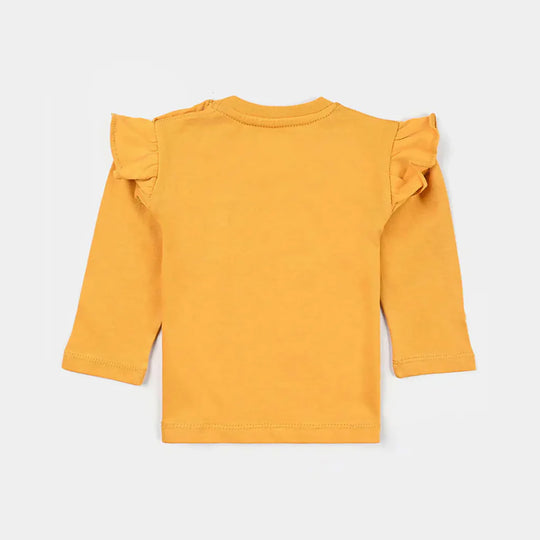 Infant Girls Cotton Jersey T-Shirt -Artisan Gold