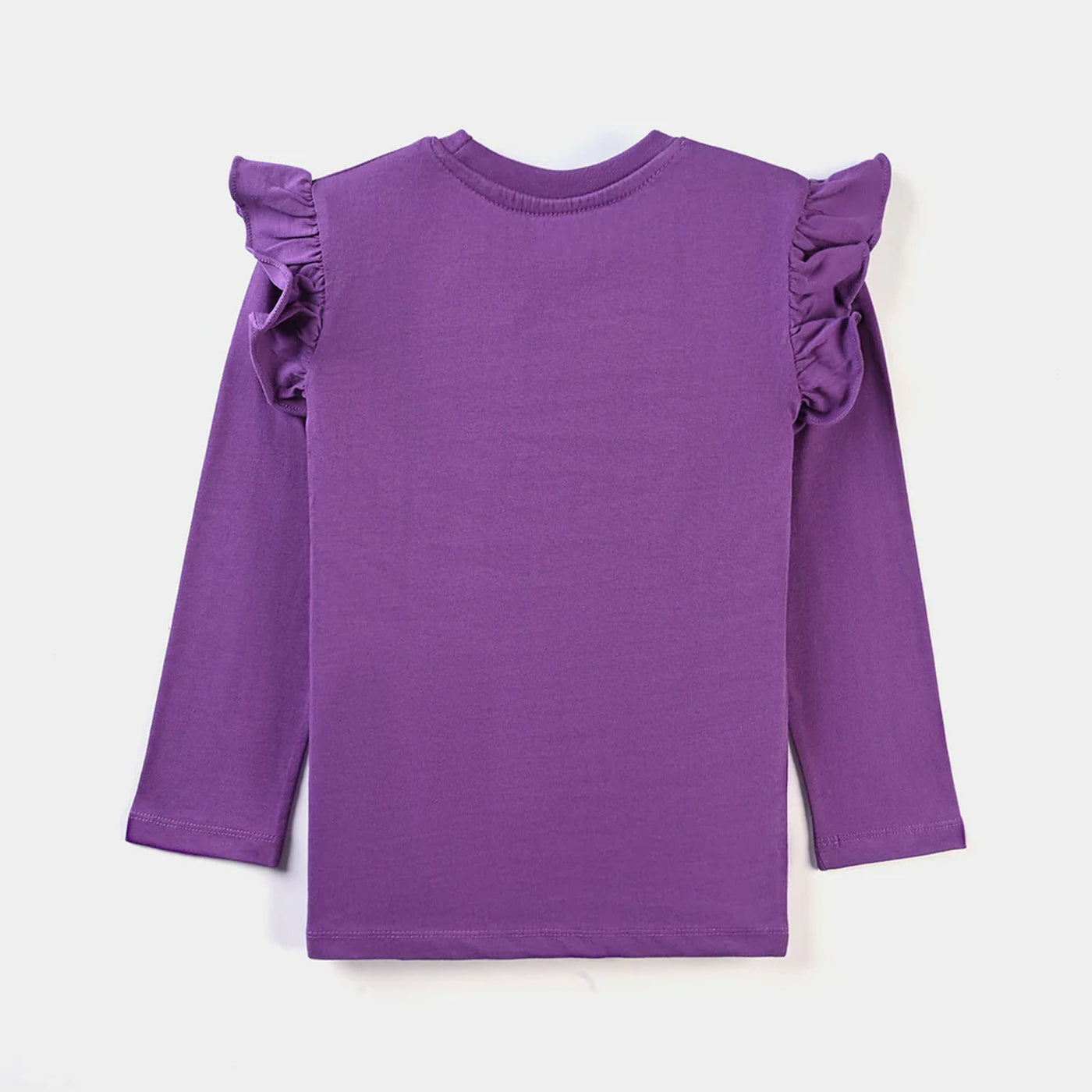 Girls Cotton Jersey T-Shirt F/S Living In The Moment-Purple