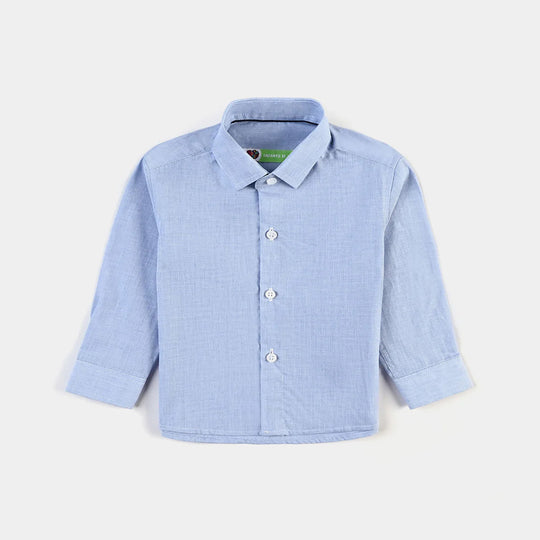 Infant Boys Oxford Formal Shirt-Blue