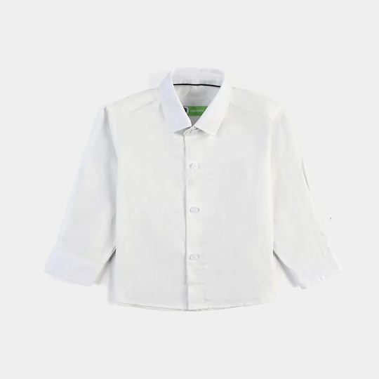 Infant Boys Oxford Formal Shirt-White