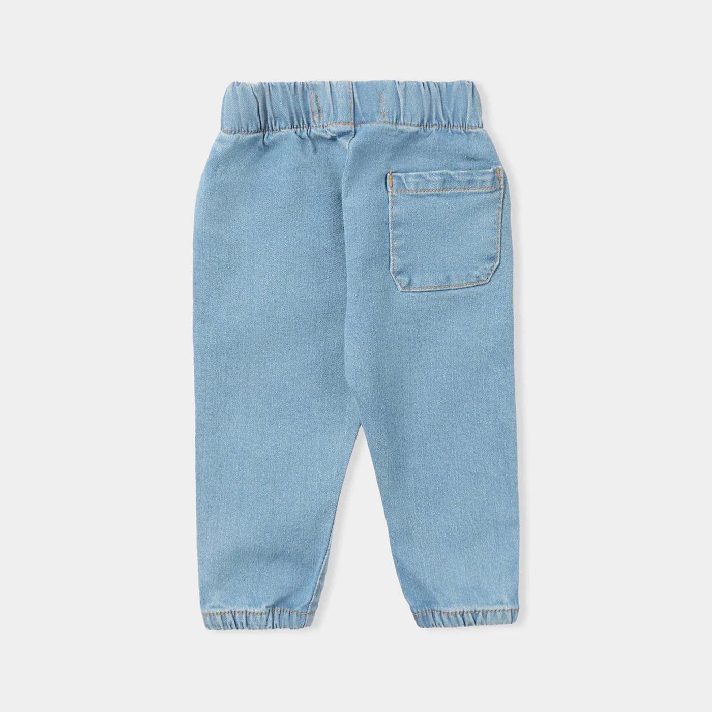 Infant Boys Denim Stretch Denim Pant Truck-Mid Blue