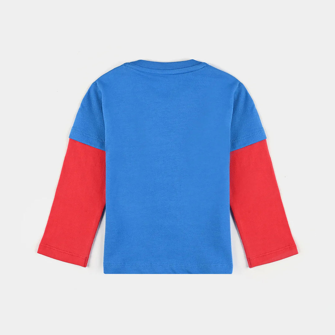 Infant Boys Cotton Jersey Round Neck T-Shirt