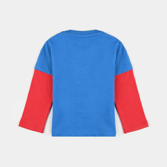 Infant Boys Cotton Jersey Round Neck T-Shirt