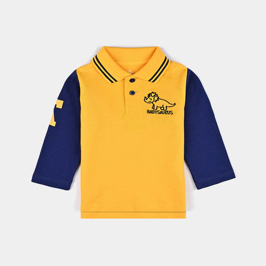 Infant Boys Cotton PK Polo-Citrus