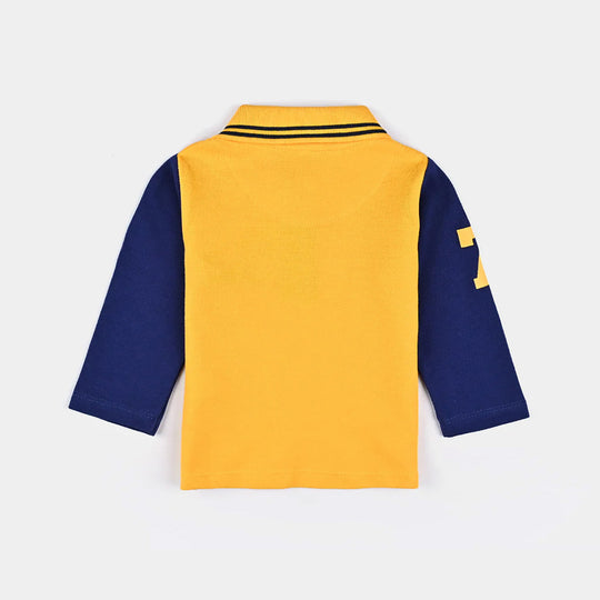 Infant Boys Cotton PK Polo-Citrus