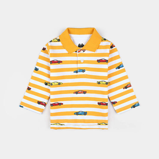 Infant Boys Cotton PK Polo Cars-W/Citrus