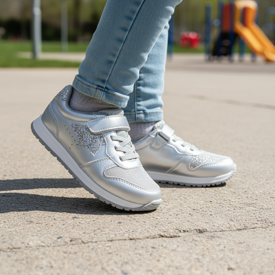 Girls Joggers H9883-L6-SILVER