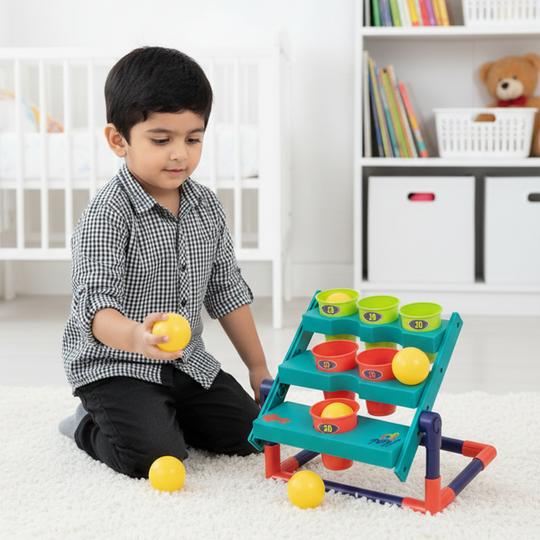 Toss Game Basket to The Target