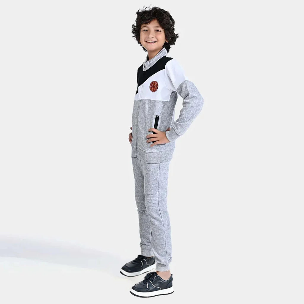 Boys Fleece 2 Piece Suit Knicks-Heather Grey