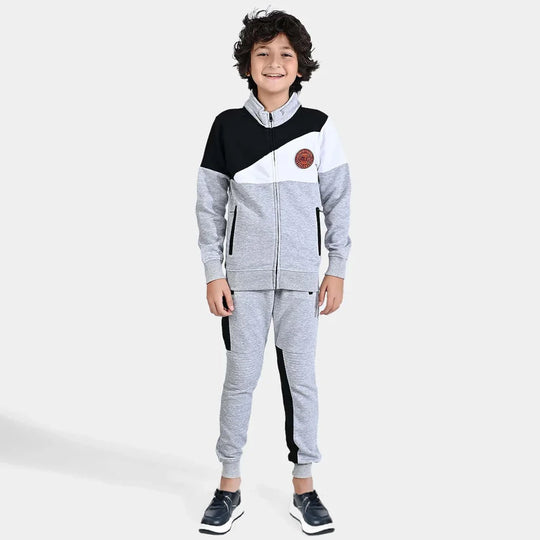 Boys Fleece 2 Piece Suit Knicks-Heather Grey