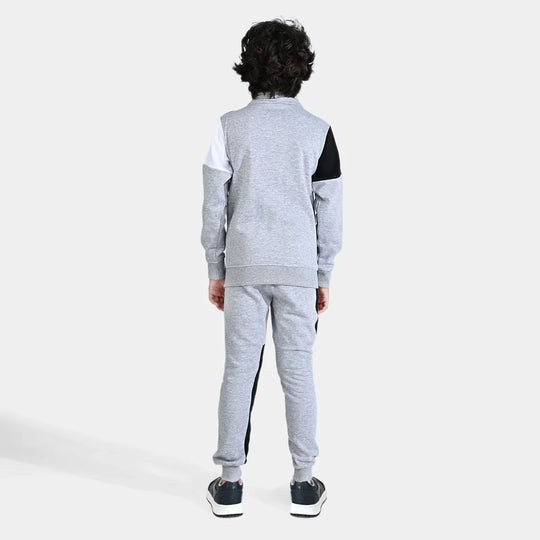 Boys Fleece 2 Piece Suit Knicks-Heather Grey