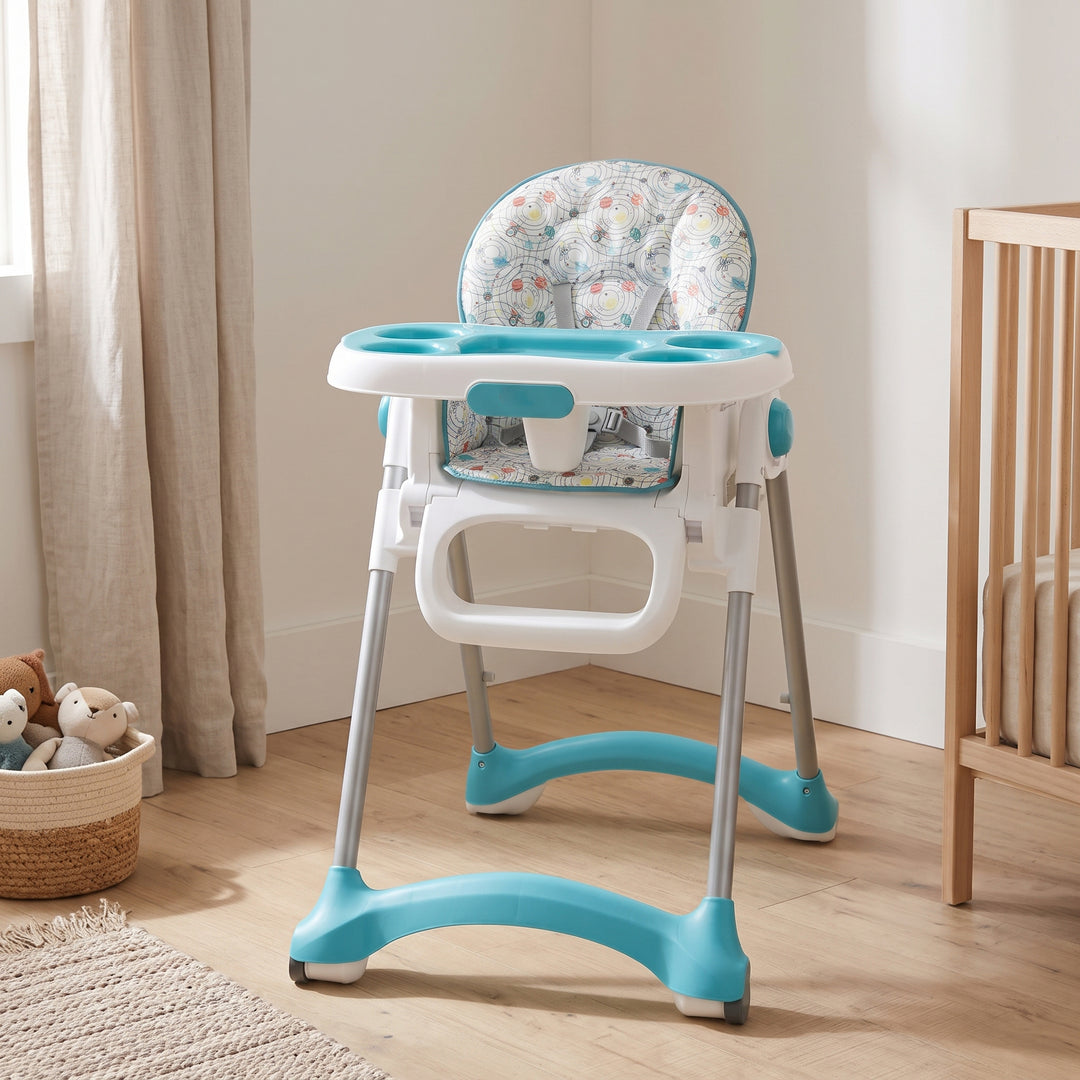TINNIES BABY HIGH CHAIR BLUE T029