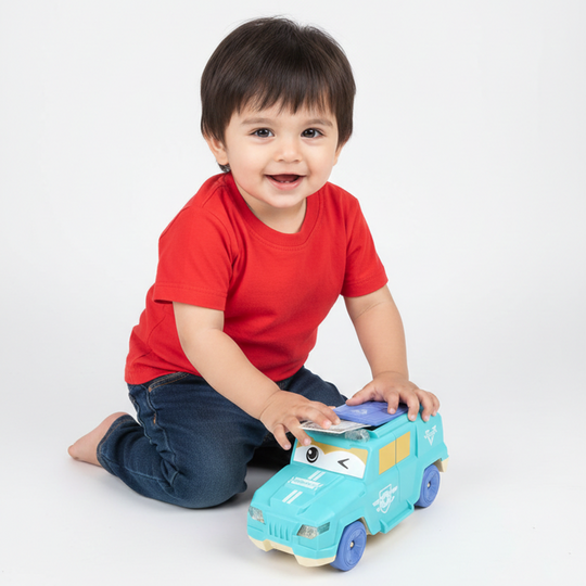 Cash Throwing Musical Moving Car Toy For Kids