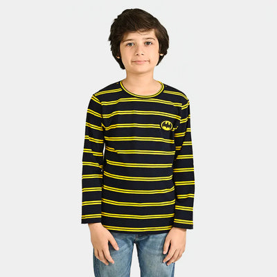 Boys Cotton Jersey T-Shirt F/S Crew Neck-Yellow