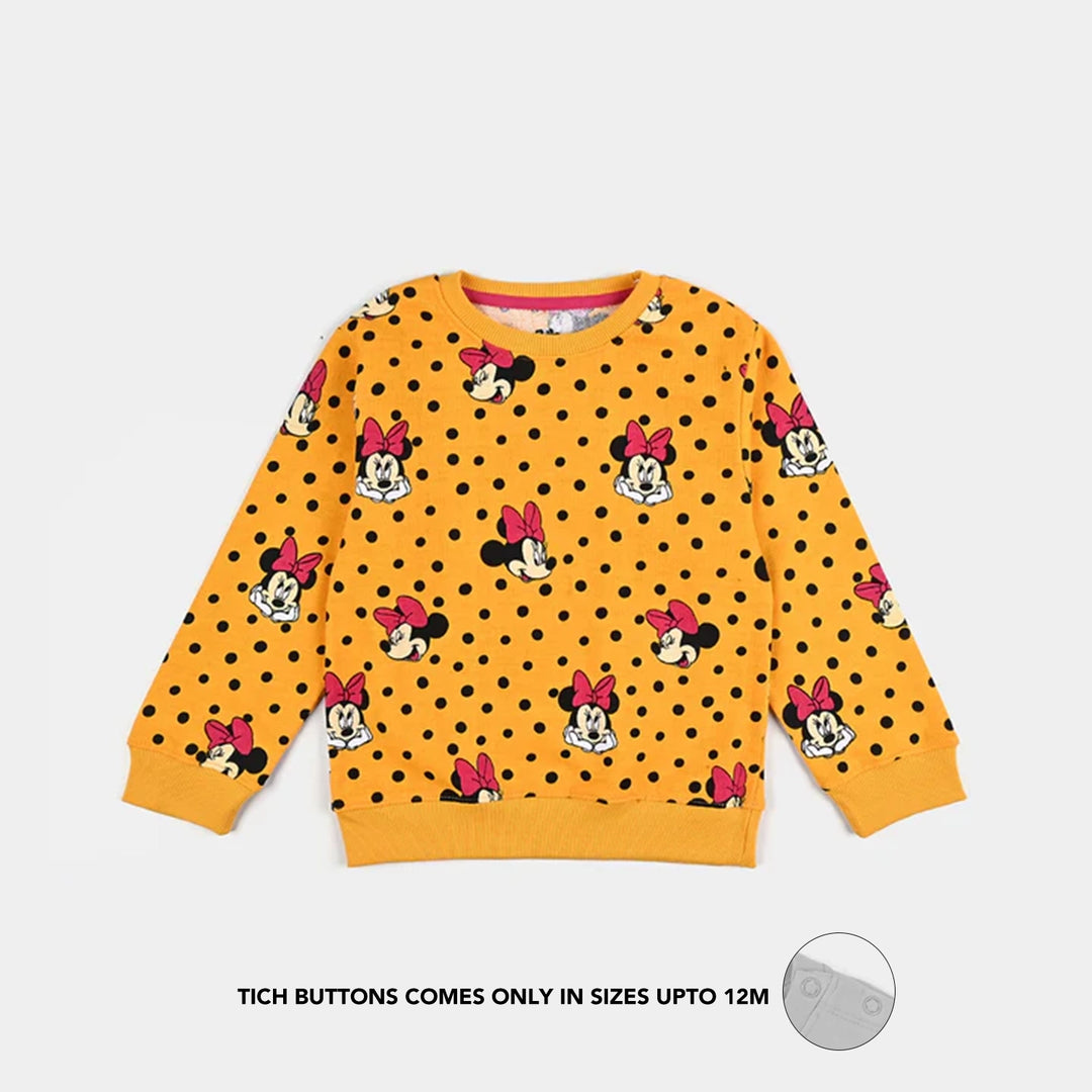 Infant Girls Cotton Terry Knitted Suit-Citrus