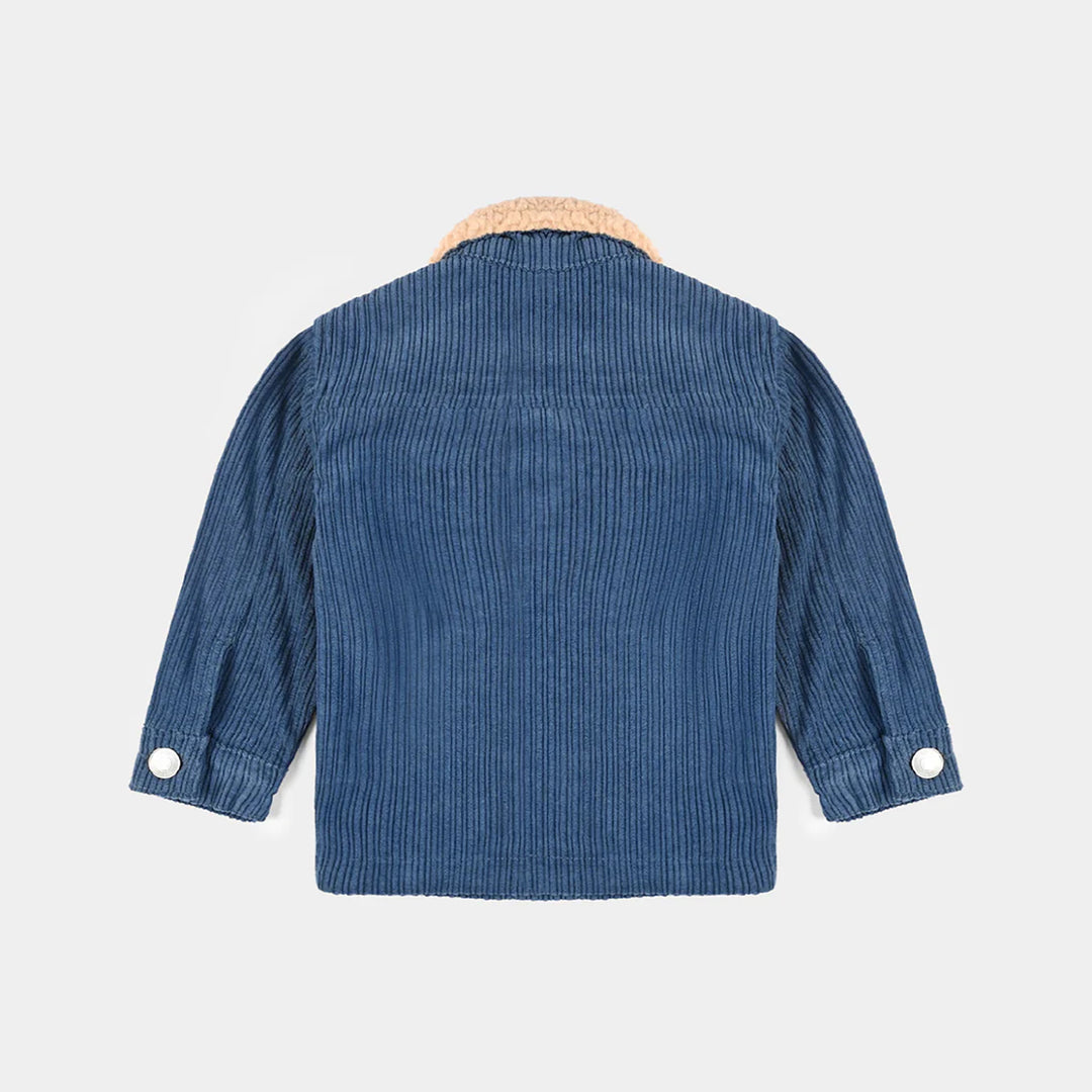 Infant Boys Corduroy Woven Jacket Bear-Blue