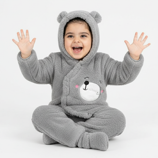 Infant Unisex Romper-GREY