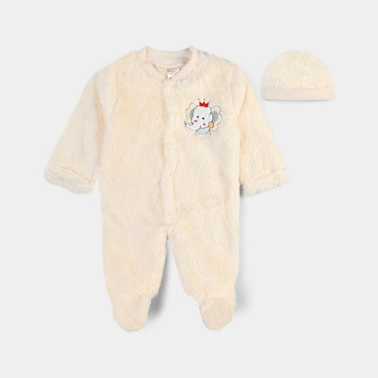 Infant Unisex Romper-Cream