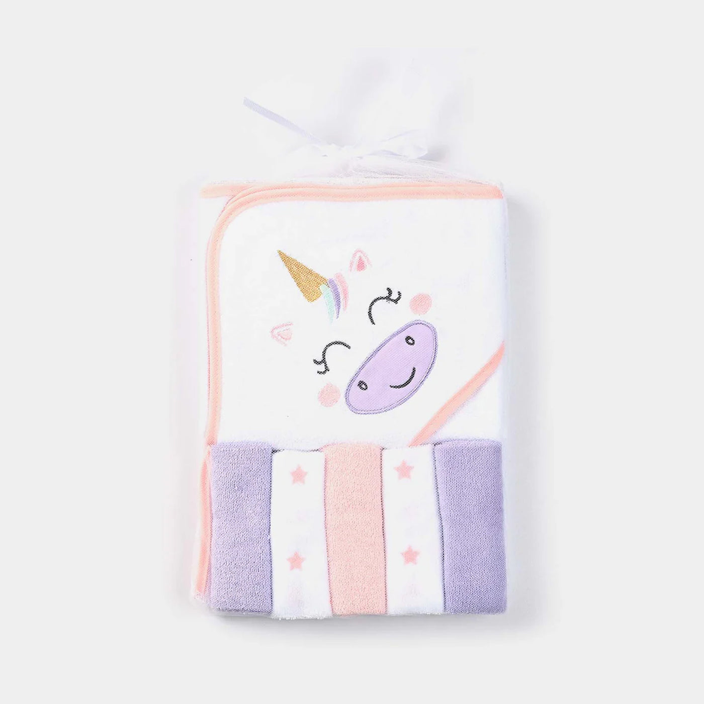 Baby Hooded Towel & 5 Washcloths