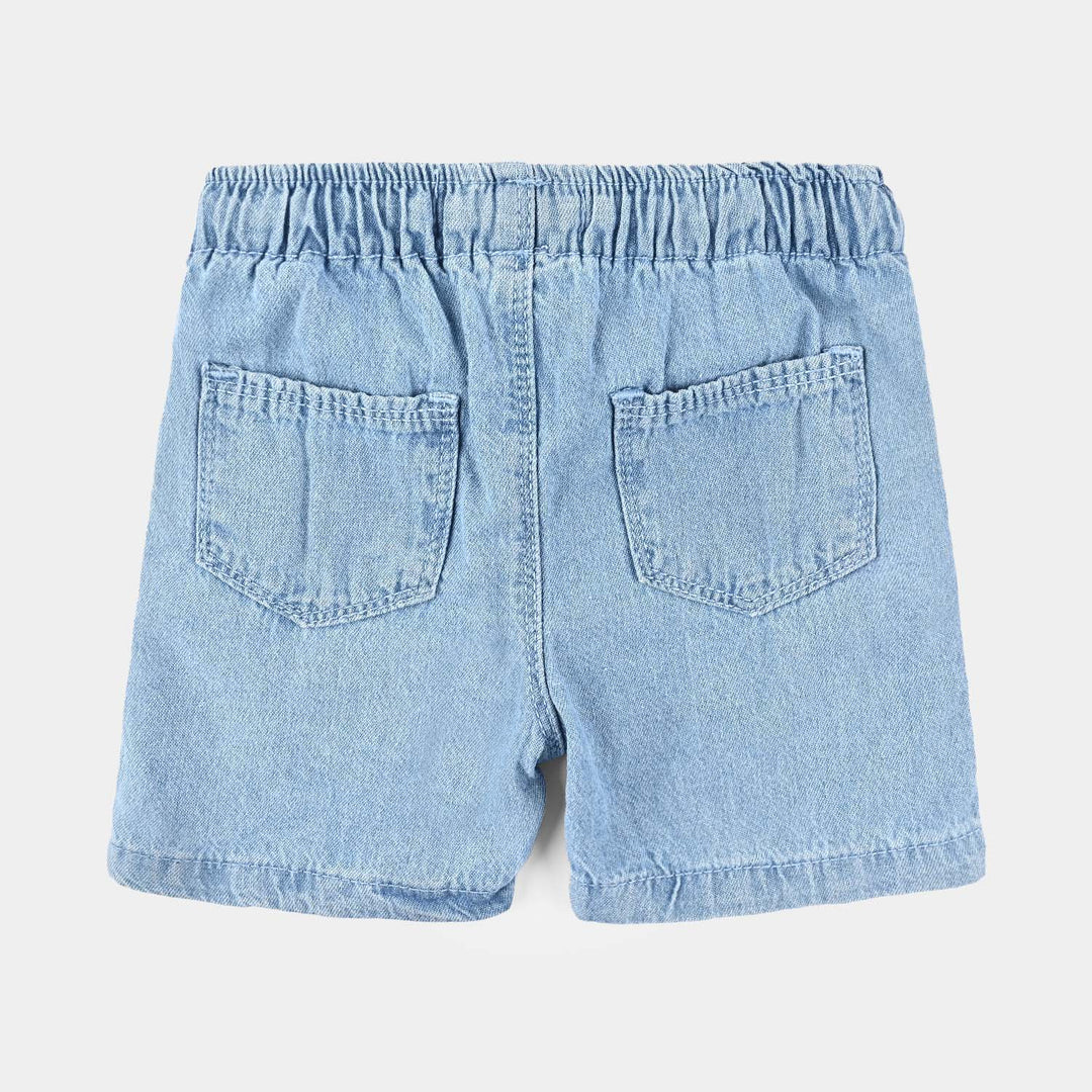 Girls Denim rigid Short Rainbow-Ice Blue