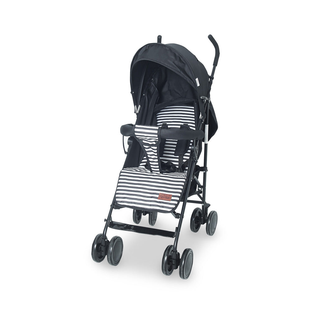 TINNIES BABY STROLLER BUGGY - BLACK STRIPPED