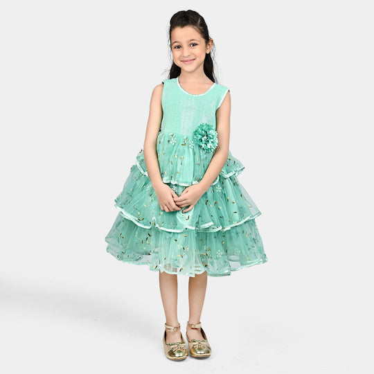 Girls Sequence Fancy Frock Layer