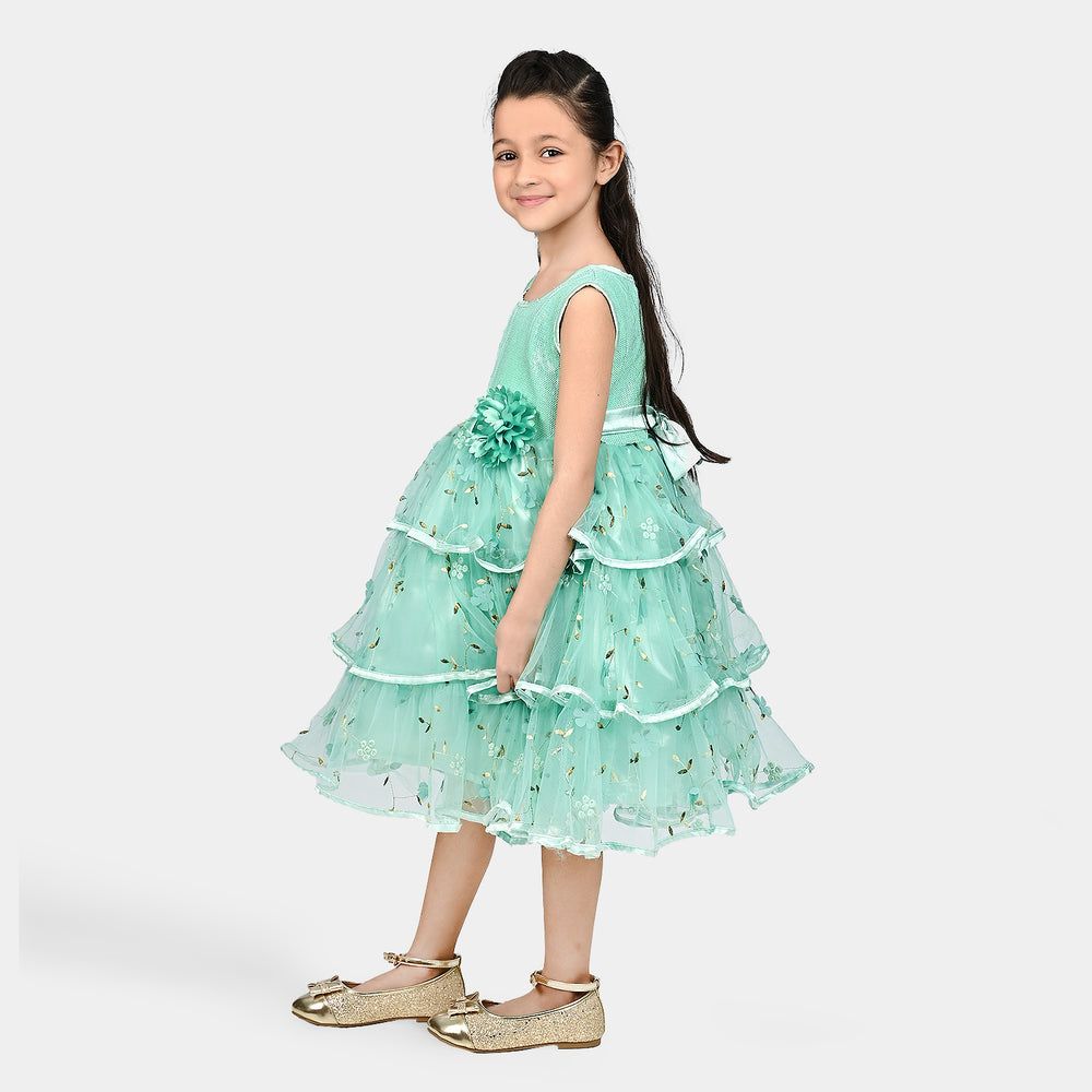 Girls Sequence Fancy Frock Layer