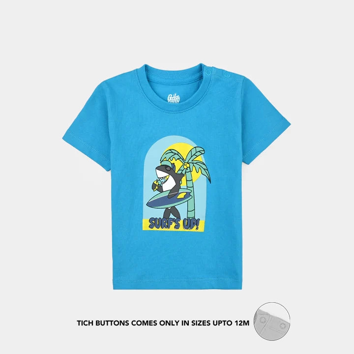 Infant Boys Cotton Jersey T-Shirt Surfs Up