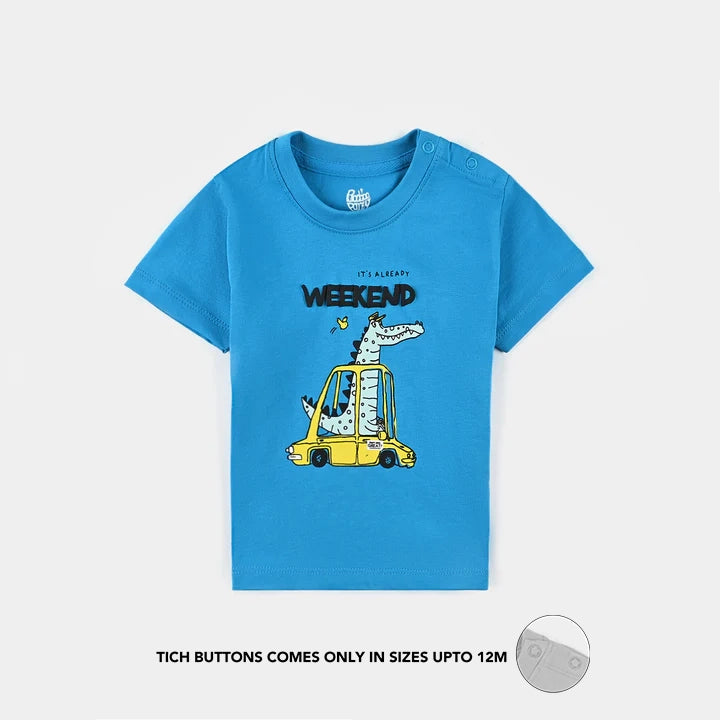Infant Boys Cotton jersey T-Shirt Weekend