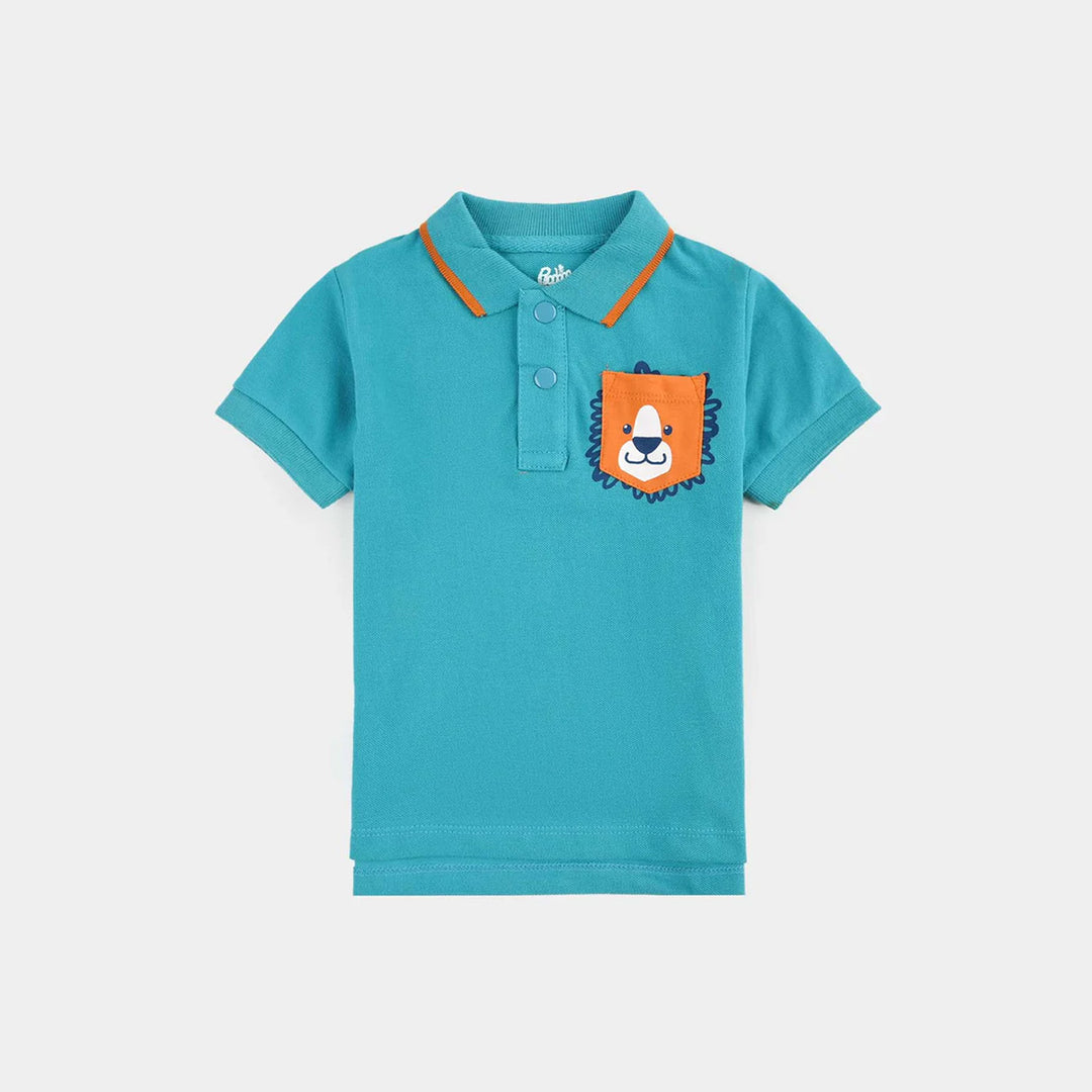 Infant Boys Jumbo Pique Polo Tiger