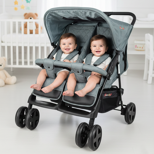 double stroller in pakistan BP Twins Stroller Side By Side Green BP500 - Price in Pakistan