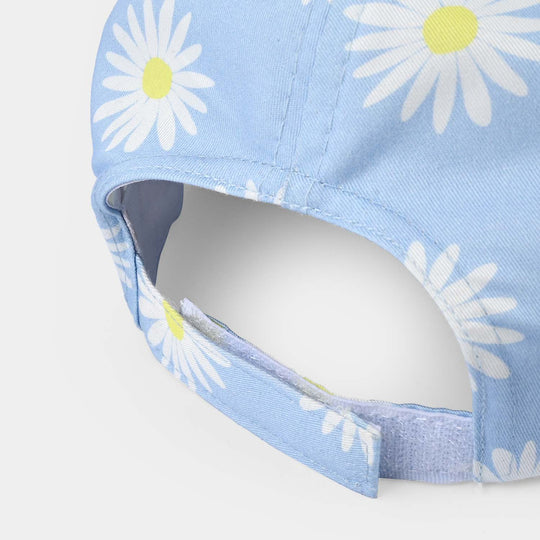 Girls Cotton Twill Cap Sunflower-LT.Blue