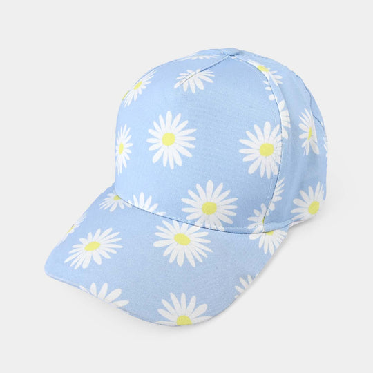 Girls Cotton Twill Cap Sunflower-LT.Blue