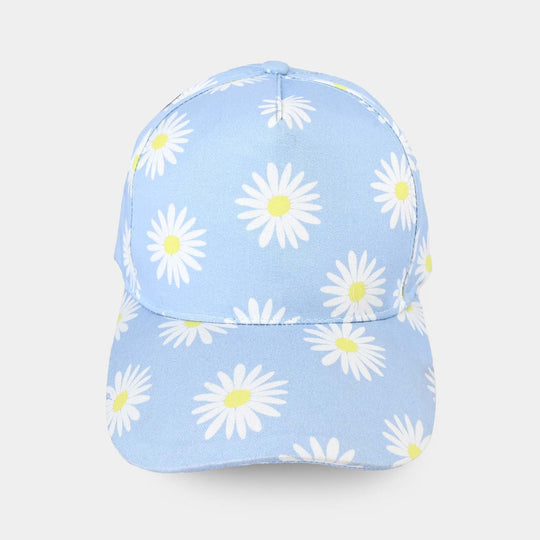 Girls Cotton Twill Cap Sunflower-LT.Blue