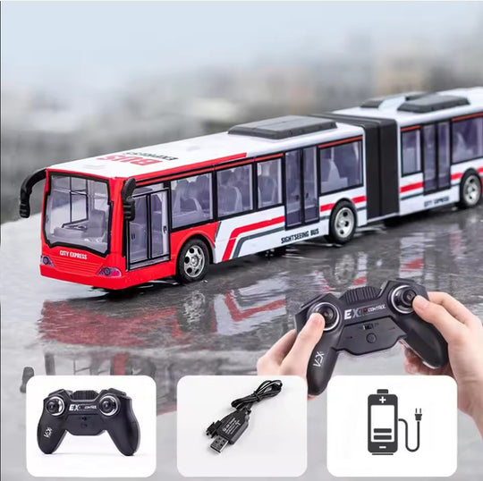 Remote Control City Long Bus Toy For Kids