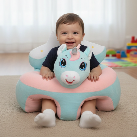 Cartoon Baby Floor Seat/Support Sofa Seat 3M+ |  968-Blue