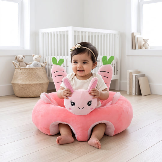 Cartoon Baby Floor Seat/Support Sofa Seat 3M+ | 542-Pink