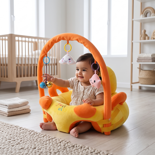Cartoon Baby Floor Seat/Support Sofa Seat 6M+ | 544-Yellow