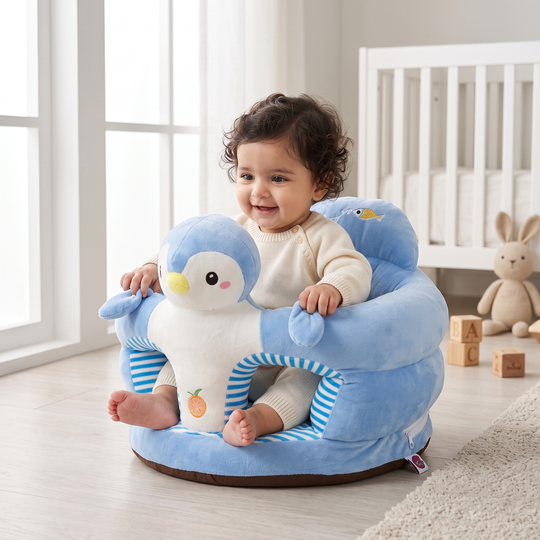 Baby Round Floor Seat/Support Sofa Seat 6M+ | 955-Blue