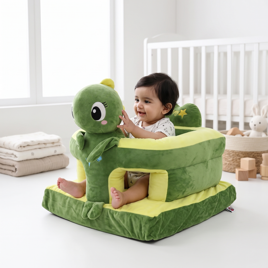 Cartoon Baby Floor Seat/Support Sofa Seat - 6M+ | 910-Green