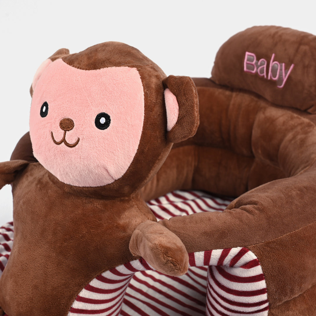 Cartoon Baby Floor Seat/Support Sofa Seat - 6M+ |  1475-Brown