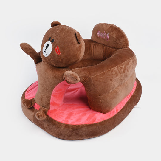 Cartoon Baby Floor Seat/Support Sofa Seat - 6M+ |  1475-Brown