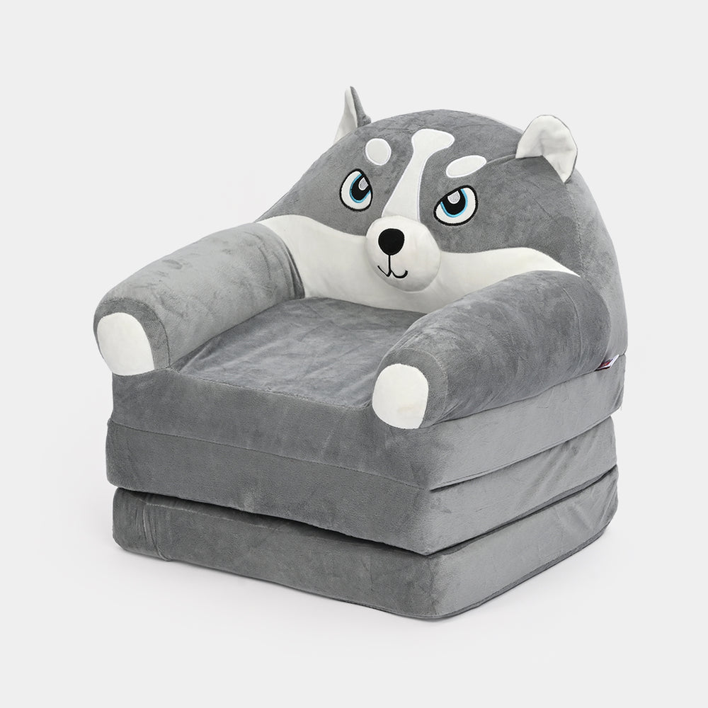Adorable Kids Foldable Sofa Seat - 18M+ | 547-Gray